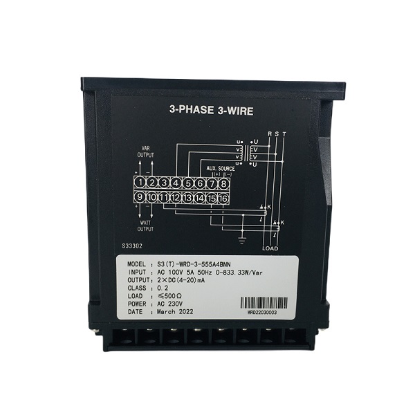 Active/Reactive Power (Watt/ Var) Transducer S3(T)-WRD-3AT-165A4GN